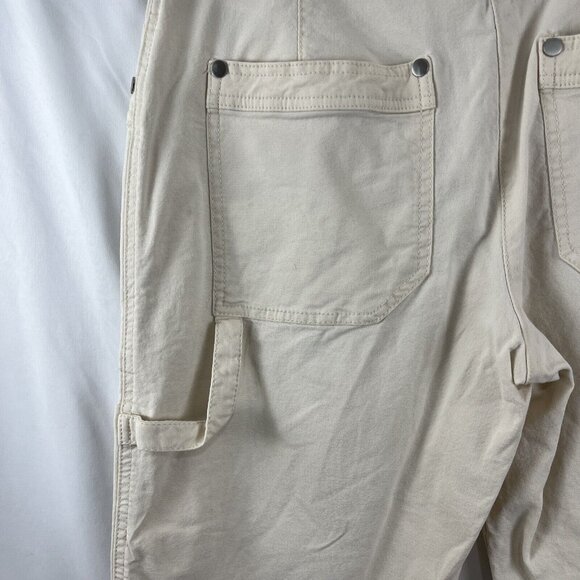 Anthropologie Maeve Cream-Coloured Utility Pants Womens Size 27 Cotton Casual - Picture 10 of 16